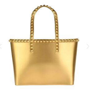 Carmen Sol Seba Mid Tote Jumbo Studs -
Metallic Jelly